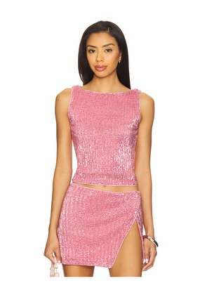 Lovers and Friends Selma Top in Pink. Size M. Also in XS, XXS, S.