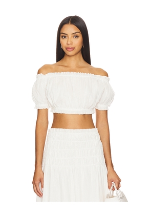 Lovers and Friends Alessia Cropped Top in White. Size L. Also in M, S, XL, XXS.