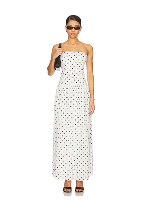 MORE TO COME Celsee Strapless Maxi Dress in White. Size M. Also in L, S, XL, XS, XXS.