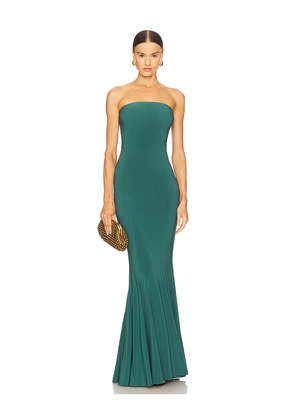 Norma Kamali x REVOLVE Strapless Fishtail Gown in Dark Green. Size M. Also in XS, S, L, XL.