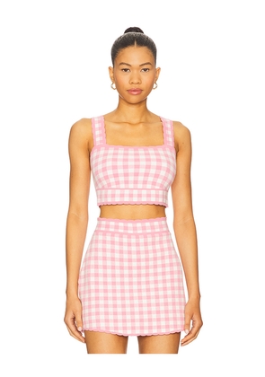 LoveShackFancy Jessyn Tank in Pink. Size M. Also in L, XL.