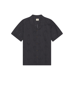 Marine Layer Archive 5 O'clock Resort Shirt in Navy. Size S. Also in M, XL/1X.