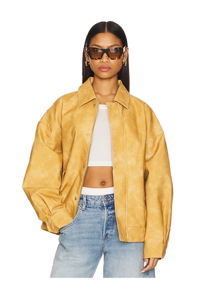LIONESS Kenny Bomber in Yellow. Size M. Also in L, S, XS, XXS.