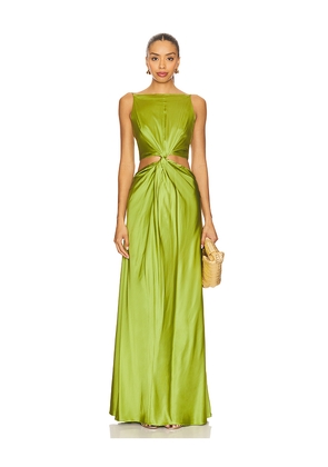 Lovers and Friends Diamanto Gown in Green. Size M. Also in L, S, XL, XS.