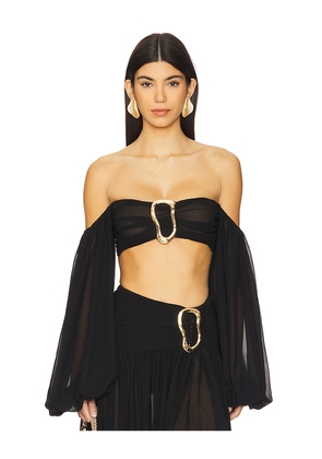Michael Costello x REVOLVE Blair Crop Top in Black. Size M. Also in S.