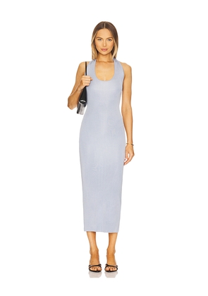 L'Academie by Marianna Camryn Midi Knit Dress in Baby Blue. Size M. Also in L, XL.