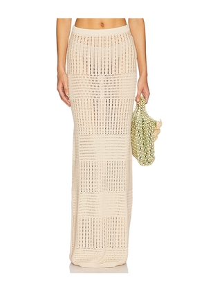 Lovers and Friends Aneta Maxi Skirt in Beige. Size M. Also in L, XL, XS.
