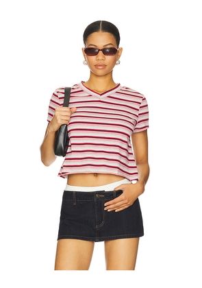 LIONESS North Light Tee in Red. Size S. Also in XXS, XS, M, XL, XXL.