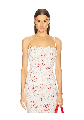 L'Academie by Marianna Hallie Top in Ivory. Size M. Also in S, L, XL.