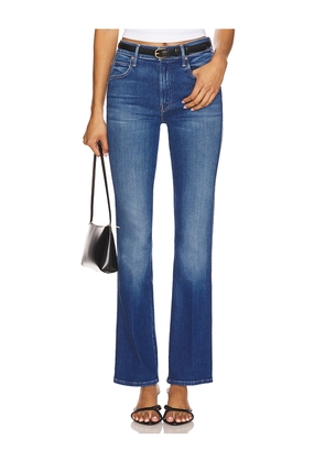 MOTHER The Mid Rise Smokin' Double Sneak in Blue. Size 33. Also in 34.