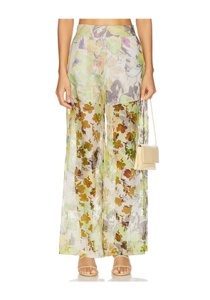 MISA Los Angeles Pia Pant in Green. Size S. Also in XXS, XS, L.