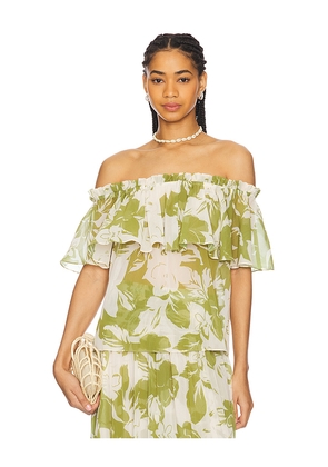 MISA Los Angeles Adah Top in Green. Size S. Also in XXS, M.