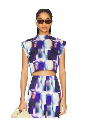 MISA Los Angeles Inah Top in Purple. Size S. Also in XXS, XS.