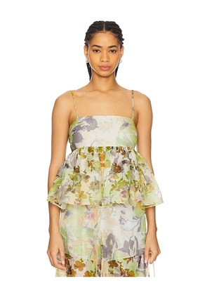 MISA Los Angeles Trista Top in Green. Size M. Also in L, XL.