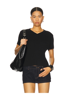 LIONESS North Light Knit Top in Black. Size S. Also in XS, M.