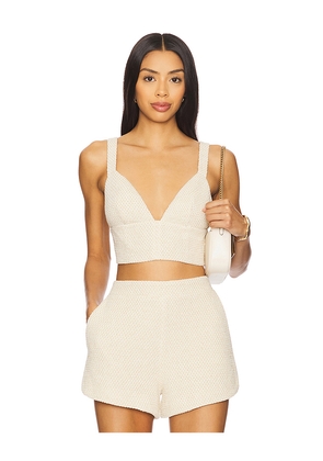 L'AGENCE Castalia Bra Top in Cream. Size M. Also in S, L, XL.