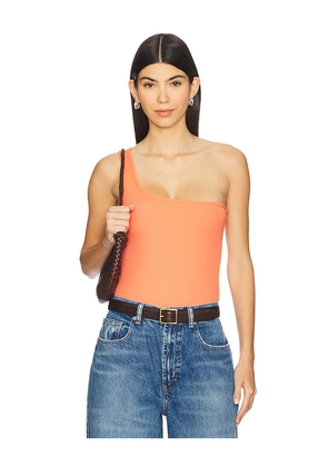 L'AGENCE Cassidy Bodysuit in Coral. Size M. Also in L, XS.