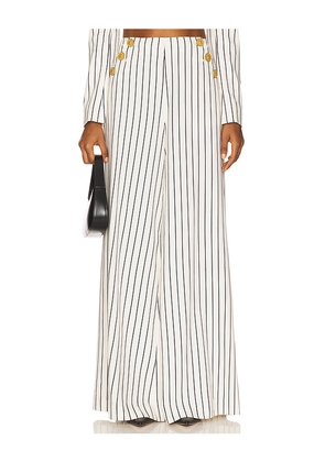 L'AGENCE Kingston Wide Leg Pant in White. Size 6. Also in 8.