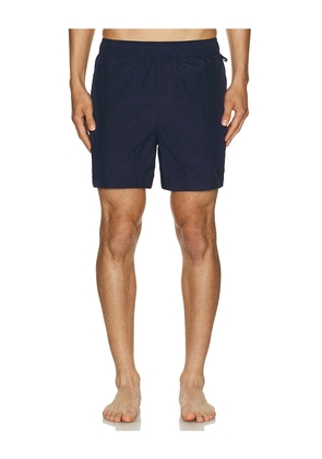 onia Nylon Crinkle 5 Swim Trunk in Navy. Size M. Also in L, S.