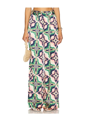 MISA Los Angeles Reshma Pant in Cream,Green. Size S. Also in XS.