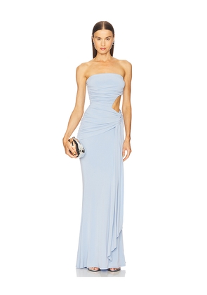Michael Costello x REVOLVE Sivan Gown in Baby Blue. Size M. Also in L, XL.