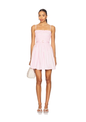 Karina Grimaldi Panama Solid Mini Dress in Pink. Size M. Also in L, XS.
