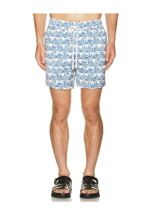 onia Charles 5 Swim Trunks in Blue. Size XL/1X. Also in L.
