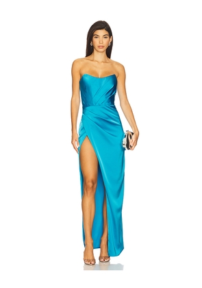 Katie May Kesia Gown in Blue. Size M. Also in L, S, XL, XS.