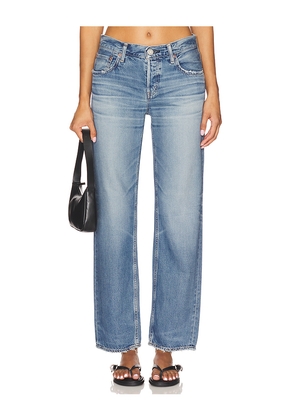 Moussy Vintage Millsboro Straight Jeans in Blue. Size 27. Also in 28, 30, 32.
