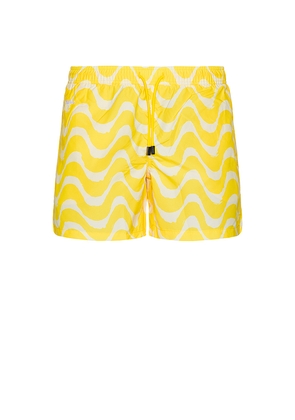 Nikben Wavy Swim Trunks in Yellow. Size S. Also in XL/1X.