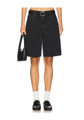 LEVI'S Baggy Dad Jort in Black. Size 23. Also in 27, 28, 30, 31, 33, 34.