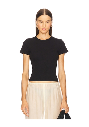 LESET Kelly Slim Fit Tee in Black. Size L. Also in M, XS.