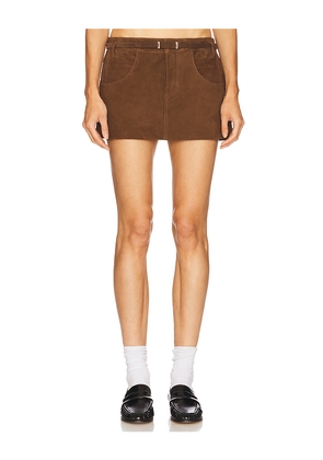 LAMARQUE x REVOLVE Amara Skirt in Brown. Size M. Also in L, S.