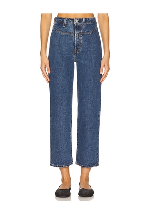 LEVI'S Ribcage Western Yoke Jeans in Blue. Size 25. Also in 24, 26, 27, 28, 30, 31.