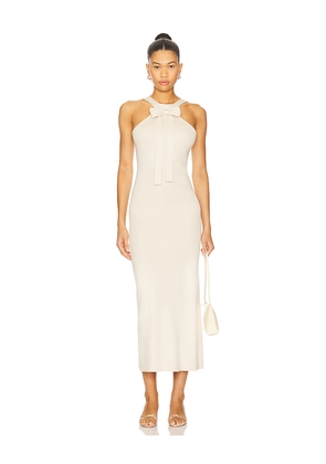 Maude Club Clementine Knit Dress in Cream. Size M. Also in L, S, XS.