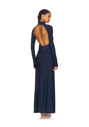 Mariandree Gaitan Mariel Dress in Navy. Size M. Also in XS, S, L.