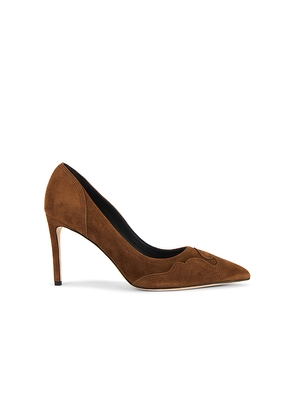 L'AGENCE Amandine Pump in Brown. Size 7.5. Also in 6.5, 8, 9.5.
