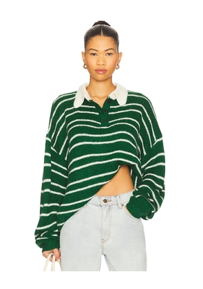 LIONESS Rising Sun Jersey in Green. Size S-M. Also in M-L.