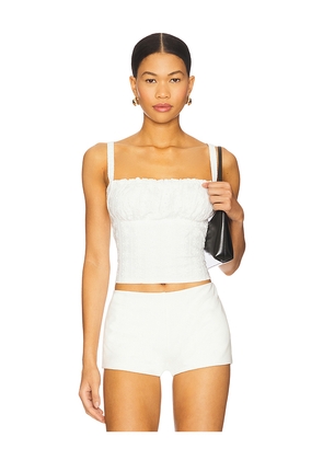 MORE TO COME Cammy Top in White. Size M. Also in L, S.