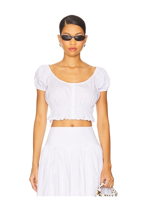 LPA Brigette Top in White. Size S. Also in M, XL.