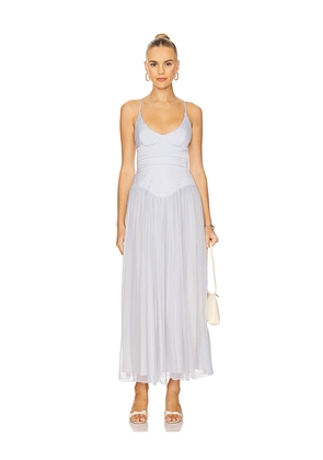 LPA Odette Midi Dress in Baby Blue. Size M. Also in XS, XXS, S.