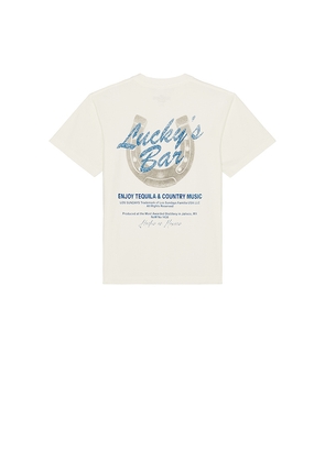 Los Sundays Lucky's Tee in Beige. Size M. Also in S, XL/1X.