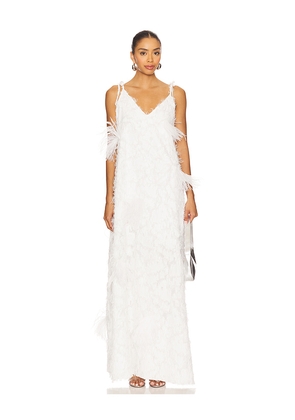 Marques ' Almeida Fil Coupe Long Slip Dress in White. Size 10. Also in 6.