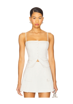 MAJORELLE Ciera Top in Ivory. Size M. Also in L, S, XL, XS, XXS.