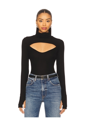 Michael Lauren Cade Long Sleeve Turtleneck Top in Black. Size XS. Also in S.