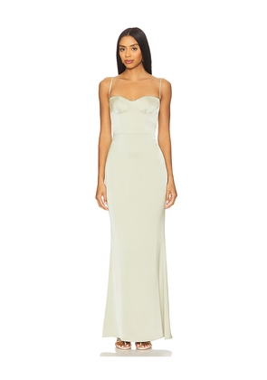 Katie May x REVOLVE Yasmin Gown in Sage. Size M. Also in L, S, XS.