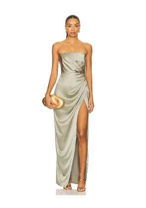 Nookie x REVOLVE Alina Gown in Sage. Size M. Also in XS, S.