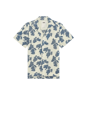 OAS Sail Contraste Cuba Terry Shirt in Beige. Size M. Also in S, L, XL/1X.