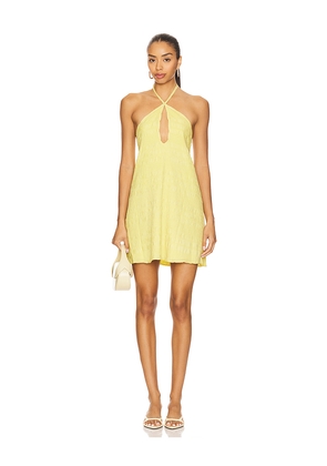 MORE TO COME Kindall Mini Dress in Lemon. Size M. Also in L, XL, XS, XXS.