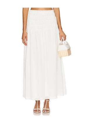 Lovers and Friends Alessia Maxi Skirt in White. Size M. Also in L, S, XL, XS.